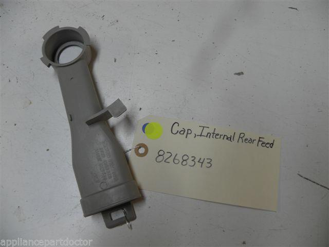 MAYTAG DISHWASHER 8268343 INTERNAL REAR FEED CAP USED PART ASSEMBLY MAYTAG DISHWASHER 8268343 INTERNAL REAR FEED CAP USED PART ASSEMBLY
